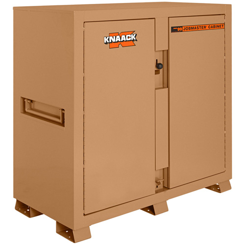 Model 99 Jobsite Cabinet with Double Doors & 2 Padlocks, Steel, 59.4 Cubic Feet, Tan Ontario Safety Products