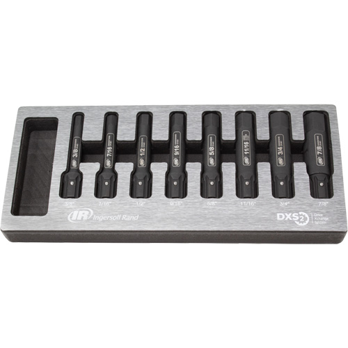 SAE Bit Impact Socket Set, Hex, 8 Pcs Ontario Safety Products