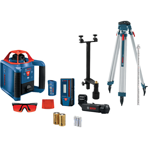 Self-Leveling Horizontal/Vertical Rotary Laser Kit, 670 Nm Ontario Safety Products