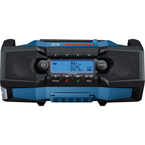 Compact Jobsite Radio with Bluetooth&reg; 5.0, Lithium-Ion, 18 V Ontario Safety Products