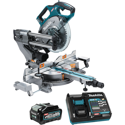 XGT Brushless Dual Compound Mitre Saw with AWS Ontario Safety Products