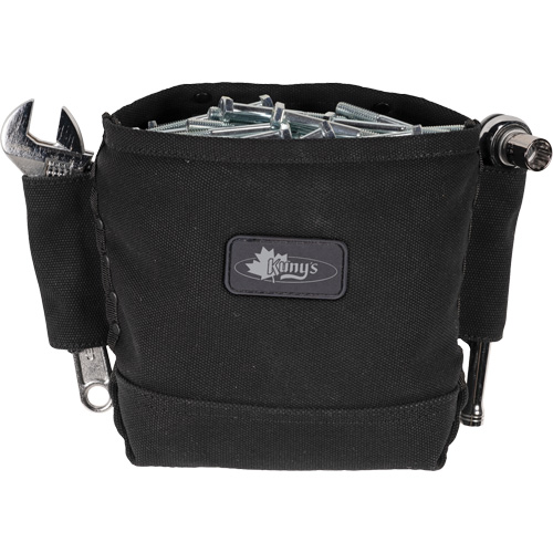 Sac Phantom pour &eacute;crous et boulons avec 2 manchons, Toile, 3 pochettes, Noir Ontario Safety Products