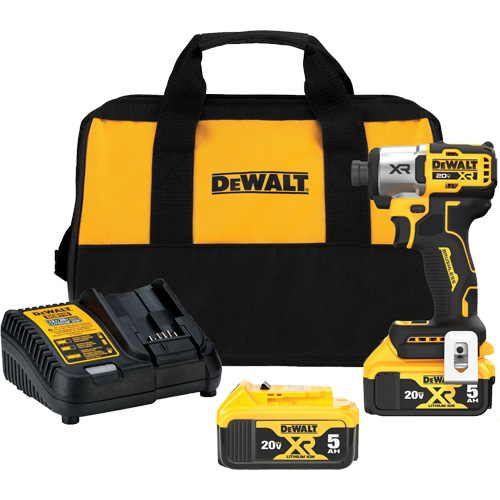 MAX* XR&reg; 3-Speed Impact Driver Kit, 1/4", 1825 in-lbs Max. Torque, 20 V, Lithium-Ion Ontario Safety Products