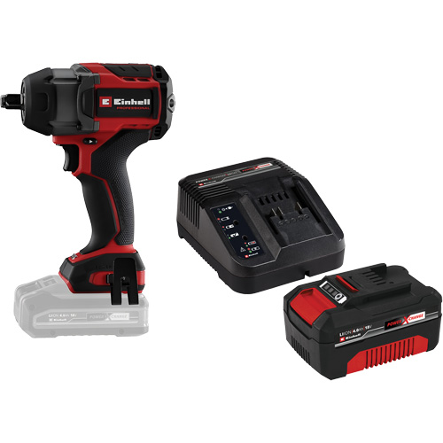 Cl&eacute; &agrave; chocs professionnelle sans fil avec batterie 4 Ah PXC et ensemble de d&eacute;part de chargeur, 18 V, Mandrin 1/2" Ontario Safety Products