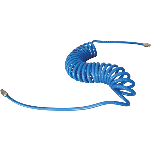MAXAIR Coiled Hose, Air, 3/8" ID x 25' L, Polyurethane Ontario Safety Products