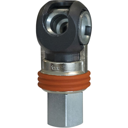 Raccord industriel rapide basculant TOPQUIK SC, Acier nickel&eacute;, 3/8", NPT femelle, 360 PSI Ontario Safety Products