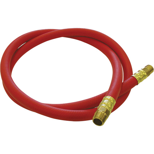 Tuyau de raccordement pour d&eacute;vidoir de tuyau, Air, Caoutchouc EDPM, 1/2" dia. x 5', 300 psi, 1/2 NPT Ontario Safety Products