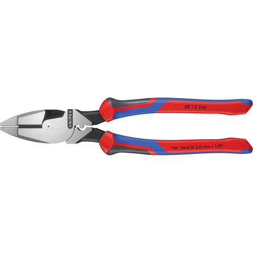 Pince pour monteurs de lignes &agrave; levier d&eacute;multipli&eacute;, type Nouvelle-Angleterre avec tire-fil, sertisseur et poign&eacute;e KNIPEXTEND Ontario Safety Products