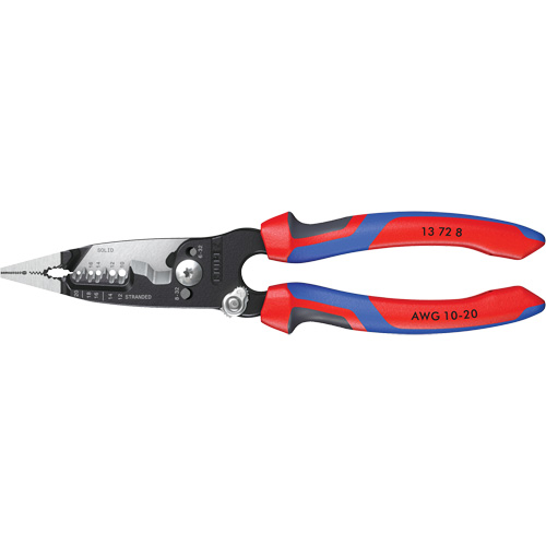 Pince &agrave; d&eacute;nuder forg&eacute;e avec poign&eacute;e KNIPEXTEND, 8" lo, 10 - 20 AWG Ontario Safety Products