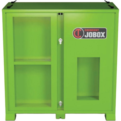 Armoire de rangement d'&eacute;PI sur place, Acier, Vert lime haute visibilit&eacute; Ontario Safety Products