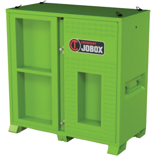 Armoire ventil&eacute;e pour le rangement d'&eacute;PI sur place, Acier, Vert lime haute visibilit&eacute; Ontario Safety Products