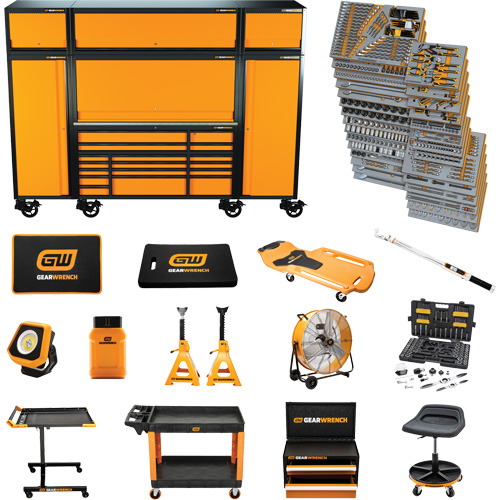 MEGAMOD Mechanics Tool Set in Premium Modular Foam Trays with Tool Storage & Shop Equipment, 1858 Pieces Ontario Safety Products