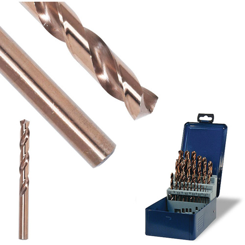 SST+ Jobbers Wire Gauge Drill Bit, High Speed Steel, #1, 3-11/16" L, 2-1/4" Flute, 135° Point Angle Ontario Safety Products