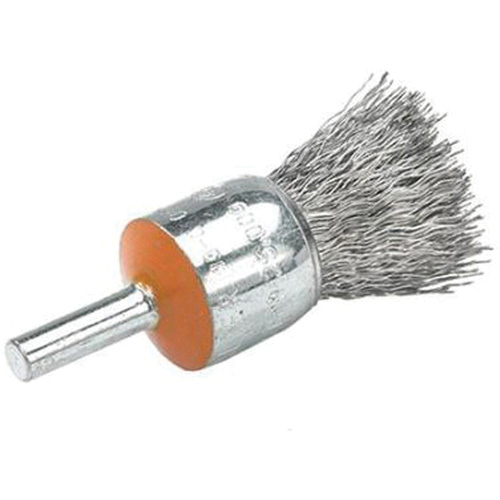 Brosses mont&eacute;es &agrave; fils cr&ecirc;p&eacute;s, 1/2", Fils 0,01", Tige 1/4" Ontario Safety Products