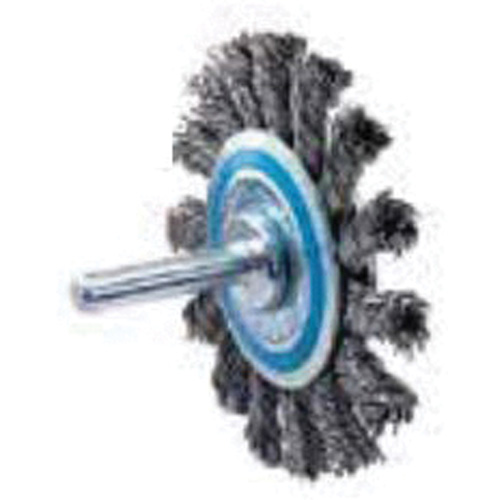 Knot Twisted Mounted Wire Wheel, 2-3/4" Dia., 0.02" Fill Ontario Safety Products