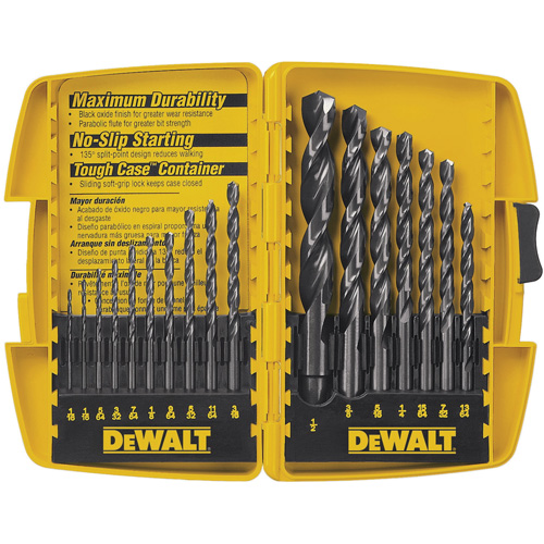 Jobber Drill Bit Set, 17 Pieces, High Speed Steel Ontario Safety Products