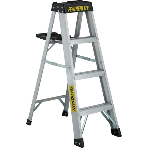 3400 Series Industrial Extra Heavy-Duty Step Ladder, 4', Aluminum, 300 lbs. Capacity, Type 1A Ontario Safety Products