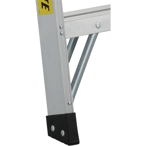 3400 Series Industrial Extra Heavy-Duty Step Ladder, 4', Aluminum, 300 lbs. Capacity, Type 1A Ontario Safety Products