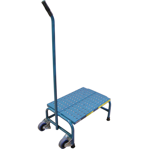 Escabeaux roulants Tilt-N-Roll, 1 marche(s), 16" l x 29" la x 12" h, Capacit&eacute; 300 lb Ontario Safety Products