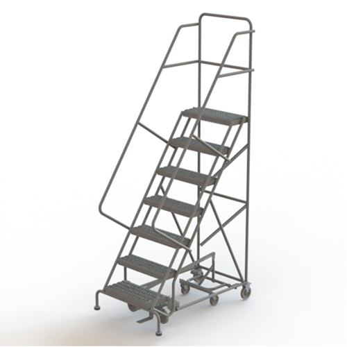 &eacute;chelles roulantes multidirectionnelles, 7 marches, Largeur de la marche 24", Hauteur de la plateforme 70", Acier Ontario Safety Products