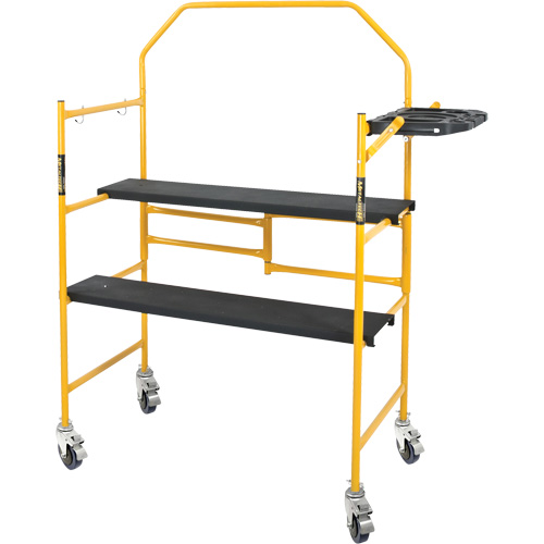 Jobsite Series 4' Safety Rail & Tool Shelf Scaffold Kit, Steel Frame, 49-1/2" D x 57-3/4" H Ontario Safety Products