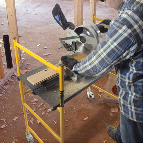 Jobsite Series 4' Basic Mini Scaffold Kit, Steel Frame, 41" D x 45-3/4" H Ontario Safety Products