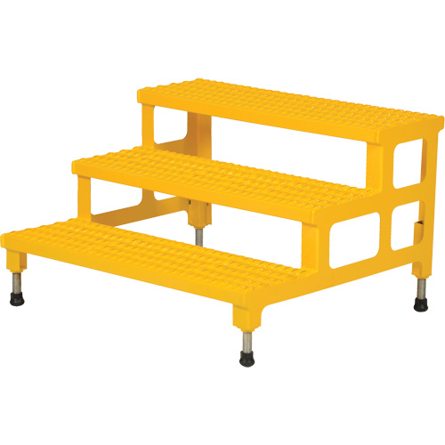 Plate-forme ajustable Step-Mate, 3 marche(s), 36-3/16" la x 33-7/8" lo x 22-1/4" h, Capacit&eacute; 500 lb Ontario Safety Products