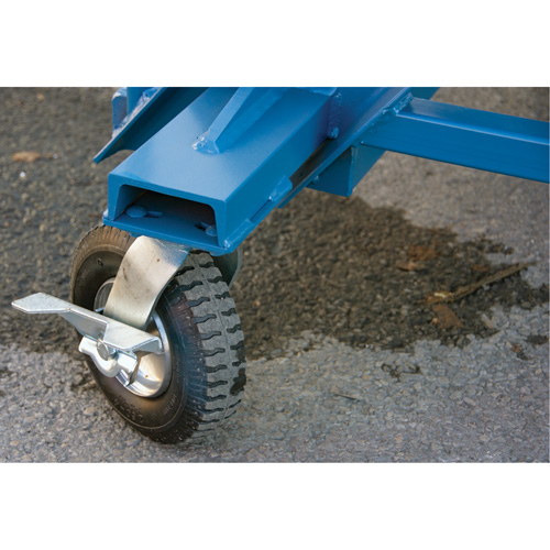 Snow Ladder, Steel, 10 Steps, 99" H, 85-1/2" D, 48" Step, Serrated Ontario Safety Products