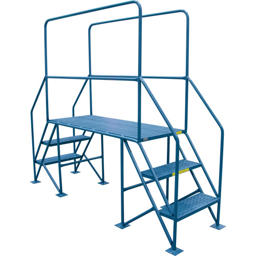 Crossover Ladder, 35-1/2" Overall Span, 31-1/2" H x 22" D, 22" Step Width Ontario Safety Products