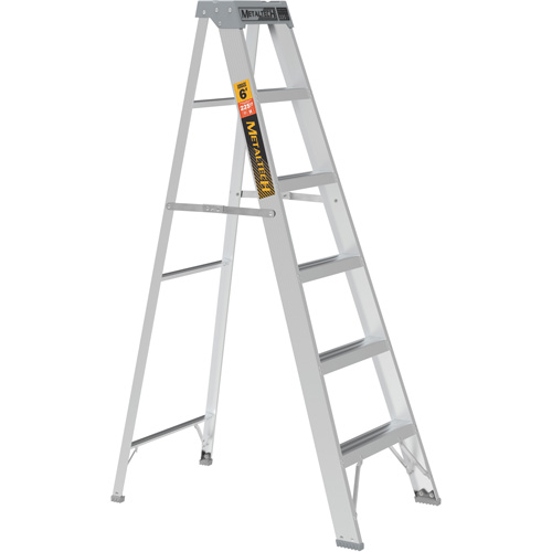 Step Ladder, 6', Aluminum, 225 lbs. Capacity, Type 2 Ontario Safety Products