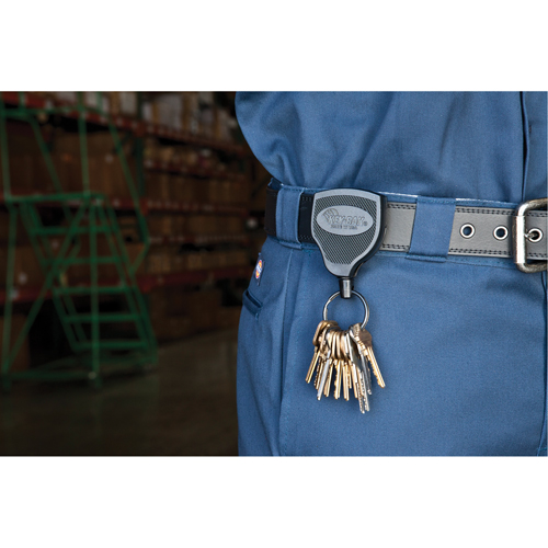 Porte-cl&eacute;s Super48, Polycarbonate, C&acirc;ble 48", Fixation Agrafe de ceinture Ontario Safety Products