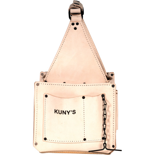 Porte-outils pour &eacute;lectricien et travaux d'entretien, Cuir, 17 pochettes, Beige Ontario Safety Products