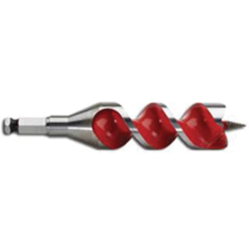 Ship Auger Drill Bit, 1-1/4 Diameter, 4" Flute, 7/16" Hex Shank Ontario Safety Products