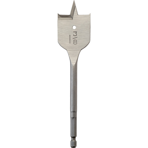 Flat Boring Bit, 1-3/8" Diameter, 1/4" Hex Shank, 6-3/4" Length Ontario Safety Products