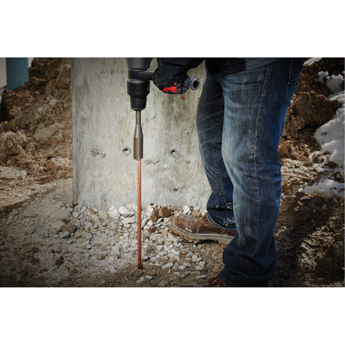 Marteau pour tige de mise &agrave; la terre SDS-Max, Embout 3/4"/5/8", Prise 3/4", Longueur 10" Ontario Safety Products
