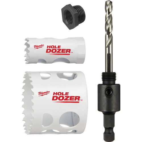 Trousse de scie-cloche Hole Dozer pour verrou de porte, 4 morceaux Ontario Safety Products