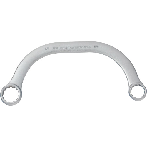 Box End Wrench, 12 Point, 5/8" x 3/4", 15° Offset, Plain Finish Ontario Safety Products
