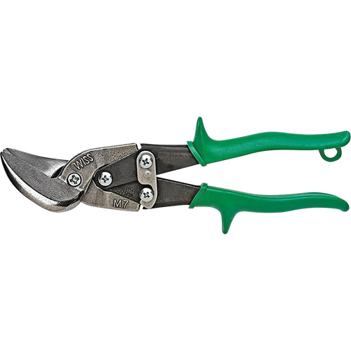 Metalmaster&reg; Offset Snips, 1-1/4" Cut Length, Straight/Right Cut Ontario Safety Products