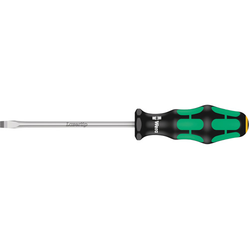 Tapered Slotted Screwdriver, 1.0 mm, 5-1/8" L, Plastic Handle Ontario Safety Products