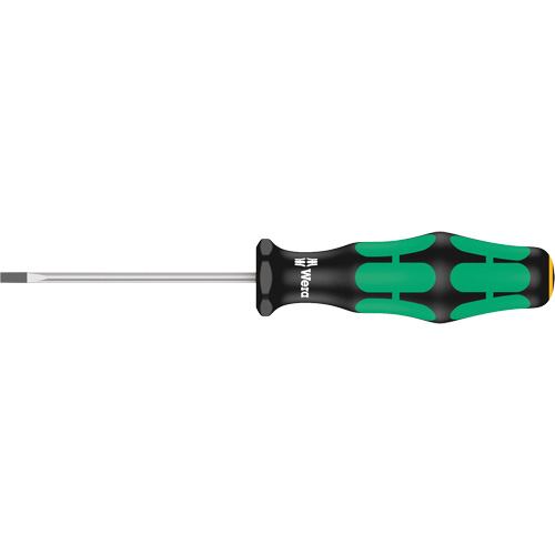 Tournevis pour vis &agrave; fente, Tige de 3/32", Ronde, 5-1/8" lo, Prise en Plastique Ontario Safety Products