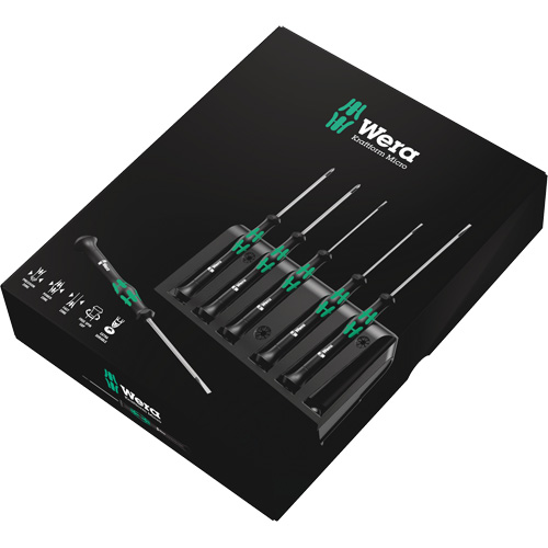 Micro Series Screwdriver Set with Rack, 6 Pcs. Ontario Safety Products