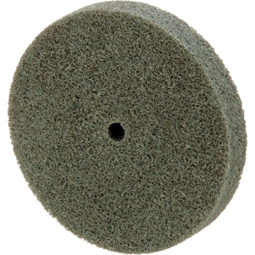 Meule homog&egrave;ne &agrave; faible densit&eacute; de s&eacute;rie 500 Standard Abrasives, 3" x 1/2", Arbre de 1/4", Grain de Moyen, Oxyde d'aluminium Ontario Safety Products