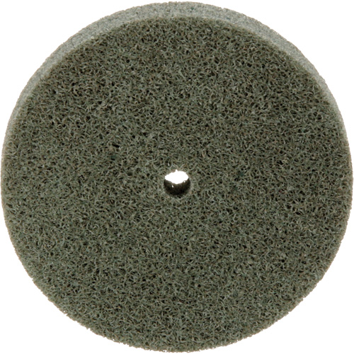 Meule homog&egrave;ne &agrave; faible densit&eacute; de s&eacute;rie 500 Standard Abrasives, 3" x 1/2", Arbre de 1/4", Grain de Moyen, Oxyde d'aluminium Ontario Safety Products