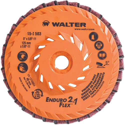Enduro-Flex 2-in-1 Flap Disc, 5" x 5/8"-11, 80 Grit, Ceramic Ontario Safety Products