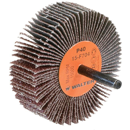 Roue &agrave; lamelles COOLCUT, Oxyde d'aluminium, Grain 40, 3" x 1" x 1/4" Ontario Safety Products