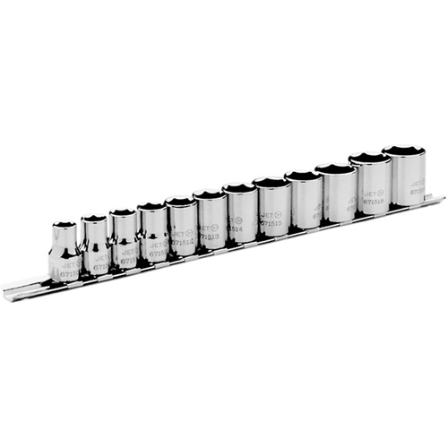 Metric Socket Set, 12 Pcs, 3/8" Drive Size Ontario Safety Products