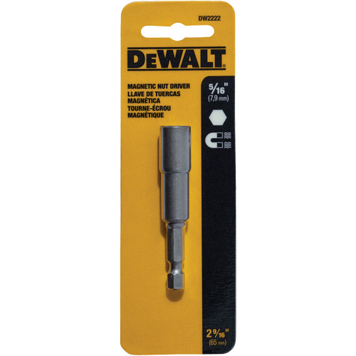 Tourne-&eacute;crou, Embout 5/16", Prise 1/4", 2-9/16" lo, Magn&eacute;tique Ontario Safety Products