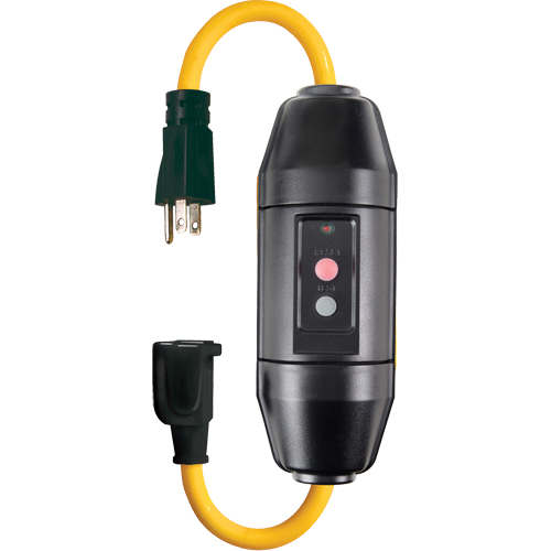 Cordons avec disjoncteur de fuite &agrave; la terre en ligne, 120 V, 20 A, Cordon de  Ontario Safety Products