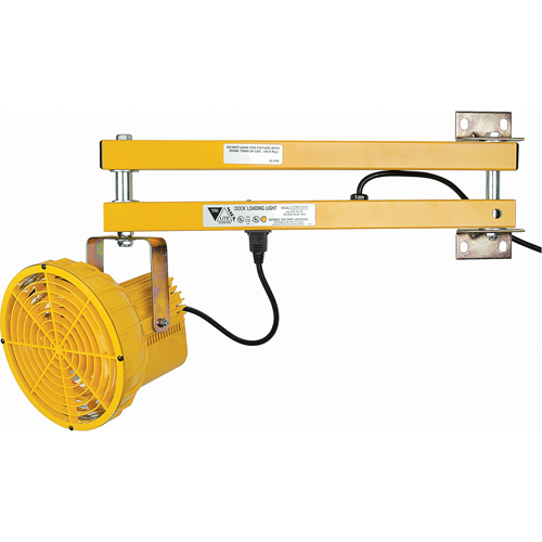 Dock Lights, 24" Arm, 50 W, High Pressure Sodium Lamp, Polycarbonate Ontario Safety Products