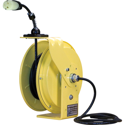 LE9000 Series Heavy-Duty Cord Reels, 30', SJOW, 14/3 Gauge, 15 A Ontario Safety Products